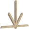 Ekena Millwork Kennewick Rough Sawn Timber Gable Bracket, Douglas Fir, 84"W x 56"H x 4"D x 4"F, 16/12 Pitch GBW084X56X0404KEN00RDF - alternate 4